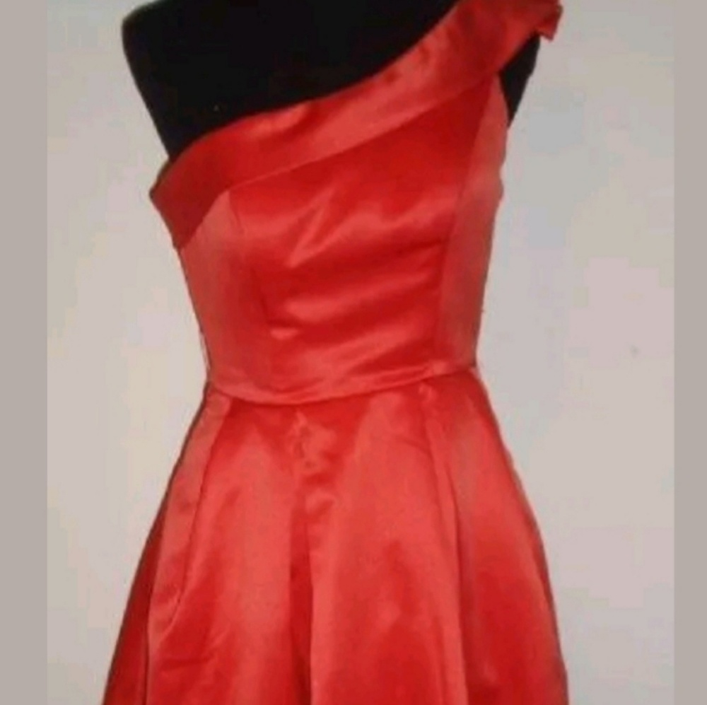Morilee Peach One Shoulder Dress Size 5